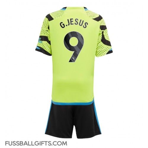 Arsenal Gabriel Jesus #9 Fußballbekleidung Auswärtstrikot Kinder 2023-24 Kurzarm (+ kurze hosen)
